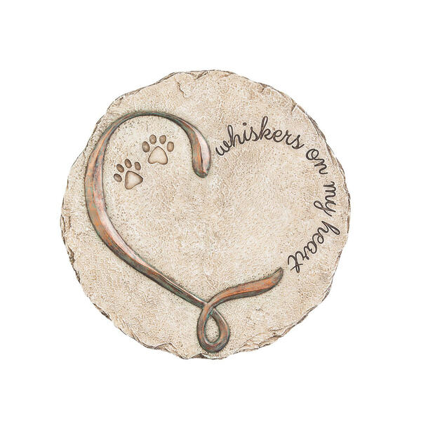 Evergreen Whiskers on My Heart Garden Stone - image 