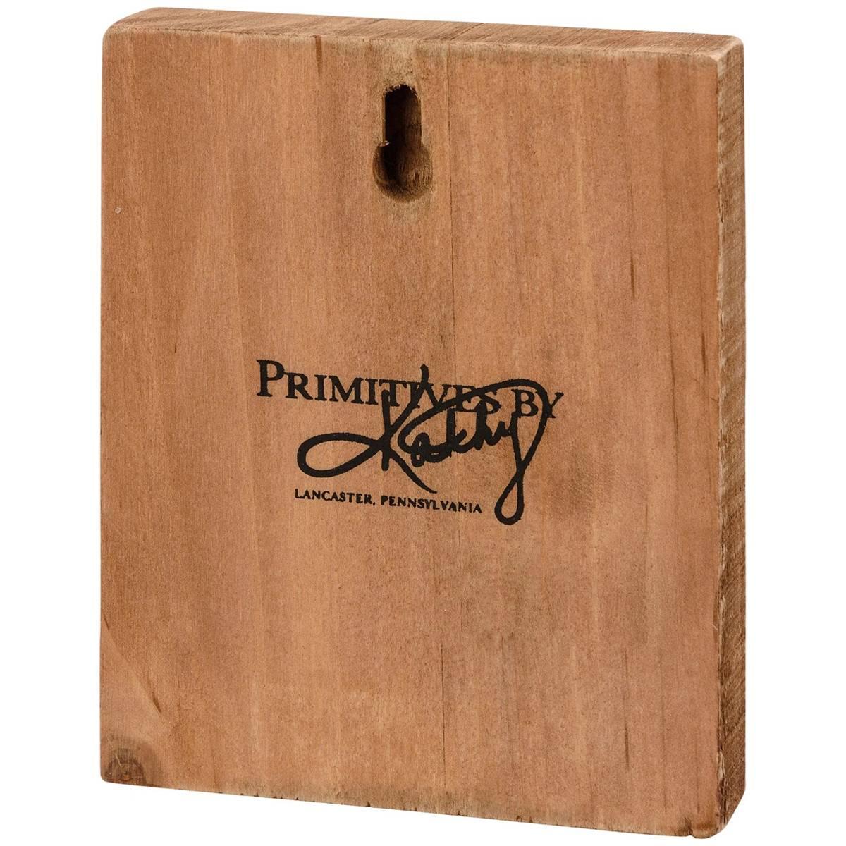 Primitives By Kathy Block Sign - Red Truck
