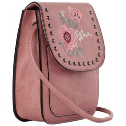 Sam & Hadley Embroidered Stud Crossbody