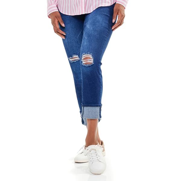Womens Royalty Wanna Betta Butt Mega Cuff Ankle Repreve Jeans - image 
