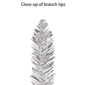Puleo International 6ft. Pre-Lit Alpine Silver Pencil Tree - image 6