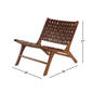 9th & Pike&#174; Brown Wood Modern Accent Chair - Set of 2 - image 5