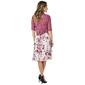 Plus Size Connected Apparel Crochet Jacket with Print Dress - image 2