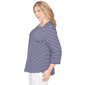 Plus Size Ruby Rd. Must Haves II Square Neck Stripe Tee - image 3