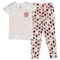 Toddlers Jaclyn Short Sleeve Apple of My Eye Joggers Pajama Set - image 1