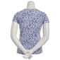Plus Size Preswick & Moore® Short Sleeve Blurred Floral Tee - image 3