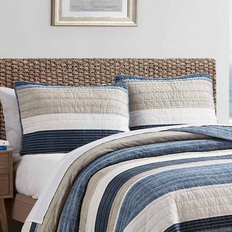 Nautica Ridgeport 136 Thread Count Reversible Quilt Set
