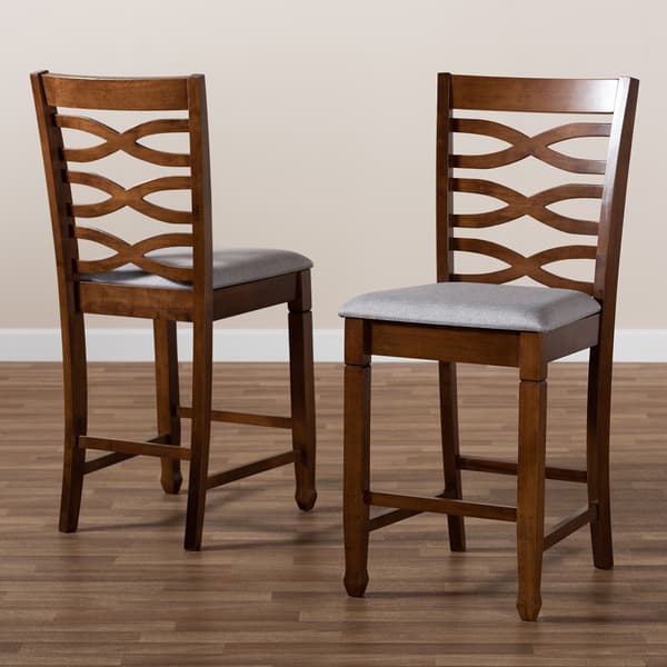 Baxton Studio Lanier 2 Piece Counter Height Pub Chair Set