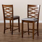 Baxton Studio Lanier 2 Piece Counter Height Pub Chair Set - image 7