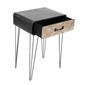 9th & Pike® Black Metal and Wood Modern Accent Table - image 2