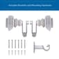 Sun Zero 3/4in. Faith Wrap Curtain Rod - image 2