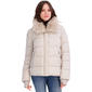 Womens Tahari Vera Short Puffer Coat with Faux Fur Collar - image 1