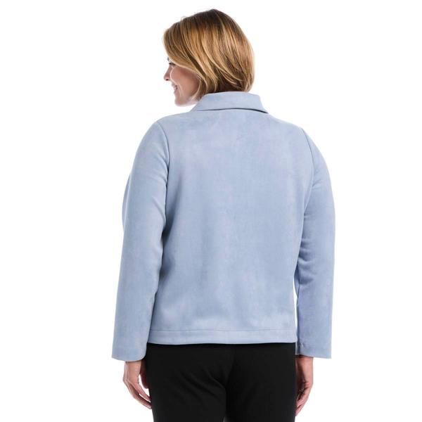 Plus Size Rafaella® Patch Pocket Suede Jacket