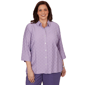 Plus Size Alfred Dunner Grand Bazaar Square Button Front Blouse - image 1