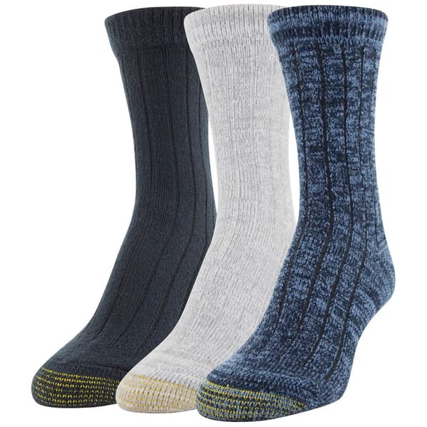 Womens Gold Toe(R)  3pk. Ultra Soft Cozy Crew Socks - image 