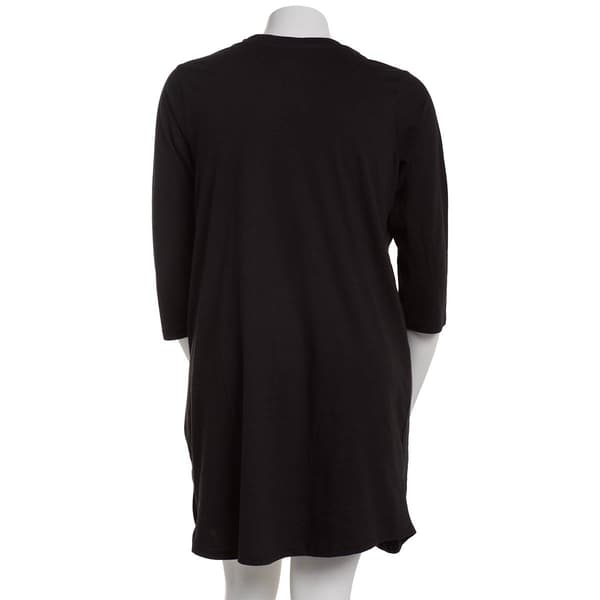 Plus Size Ren&#233; Rof&#233;&#174; Wine A Little Laugh A Latte Nightshirt