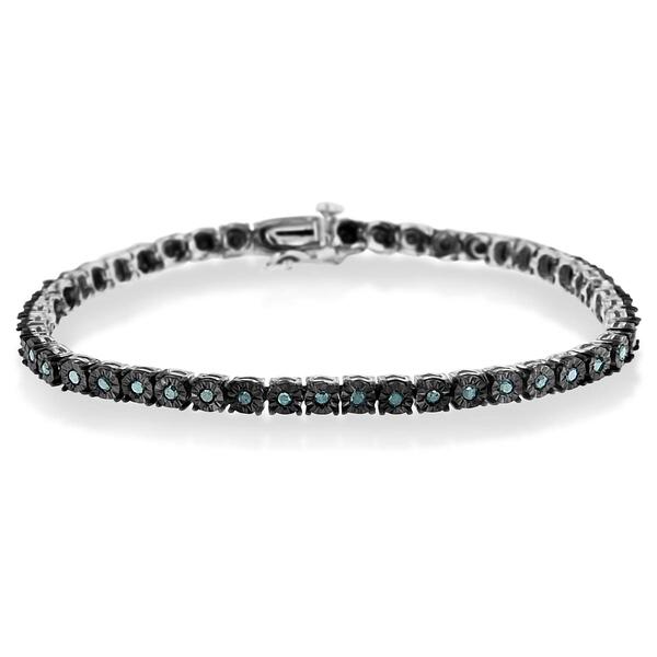 Diamond Classics&#40;tm&#41; Color Treated Miracle Tennis Bracelet - image 