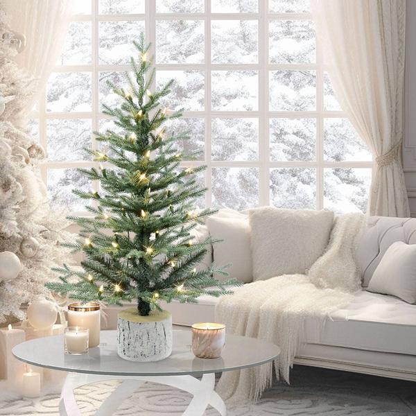Puleo International 3ft. Potted Blue Arctic Fir Artificial Tree
