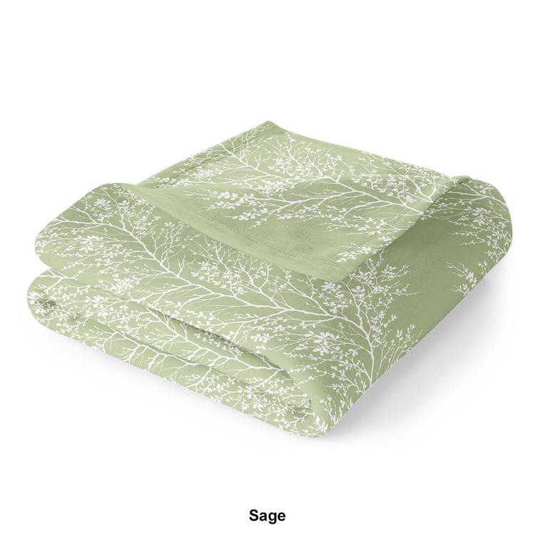 Spirit Linen Home™ Velvet Plush Foliage Throw Blanket