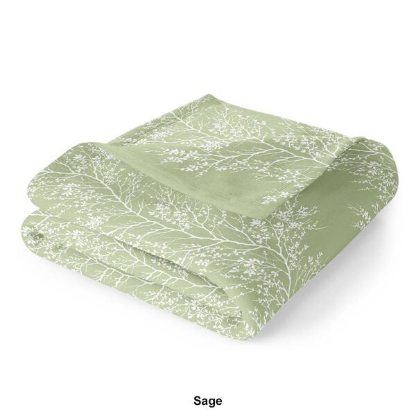Spirit Linen Home&#8482; Velvet Plush Foliage Throw Blanket