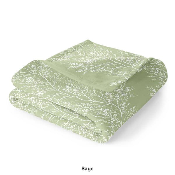 Spirit Linen Home™ Velvet Plush Foliage Throw Blanket