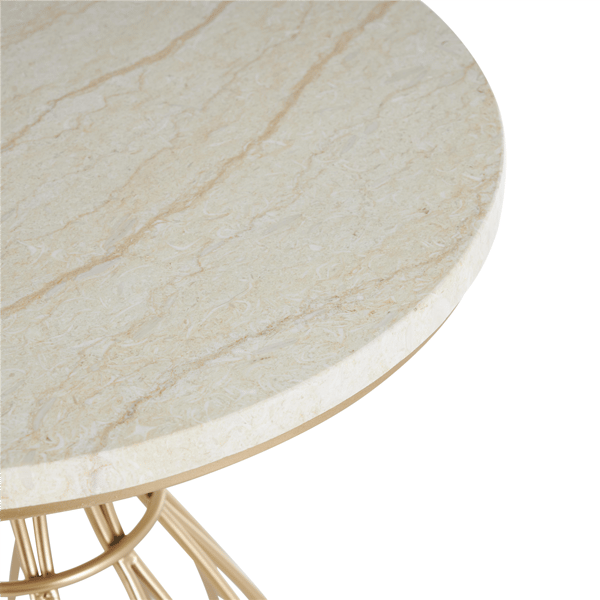 9th & Pike® Contemporary Gold Metal Accent Table