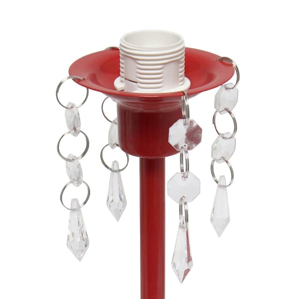 Creekwood Home Oslo 17.2in. Crystal Droplet Table Lamp
