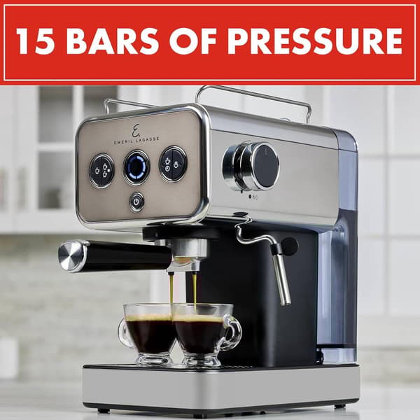 Emeril 5-Bar Pro Espresso Machine with Milk Frother