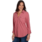 Plus Size Ruby Rd. Game Of Luxe Rib Trim Button Front Knit Top - image 3