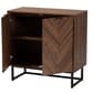 Baxton Studio Sadia Walnut Brown Wood Storage Cabinet - image 3