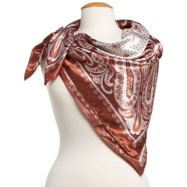Womens Renshun Silk Floral Square Scarf - image 