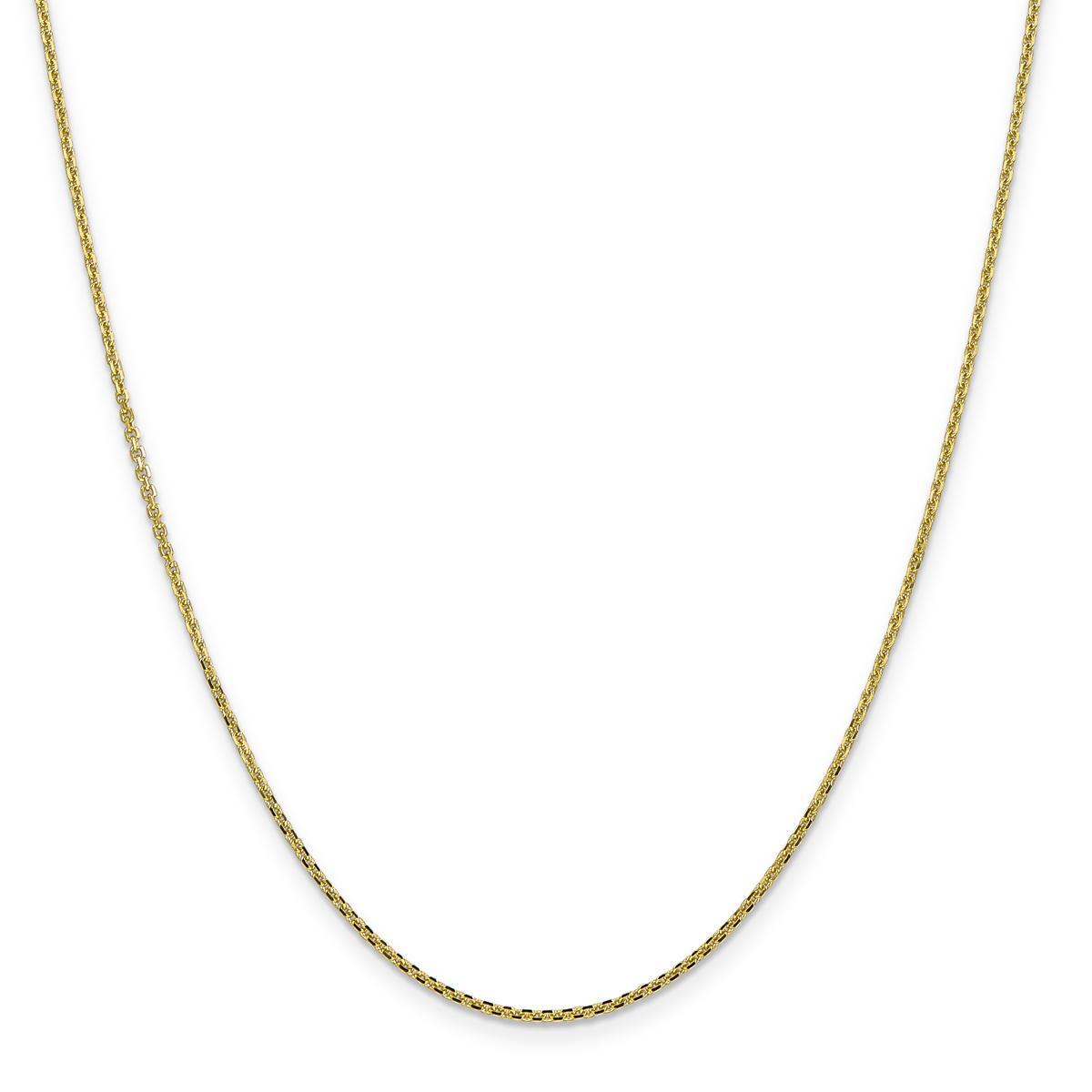 Gold Classics™10kt. 1.3mm 20in. Diamond Cut Chain Necklace