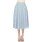 Womens White Mark Flared Midi Skirt with Pockets - image 1
