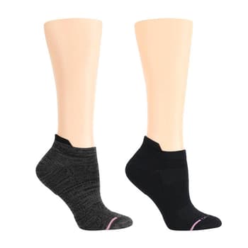 Womens Dr. Motion 2pk. Basic Compression Ankle Socks - Boscov's