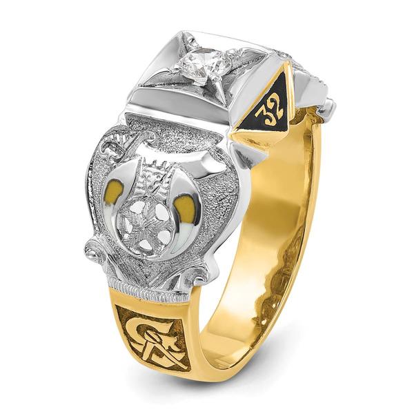 Mens Gentlemen’s Classics™ 14kt. Gold 1/5ctw. Diamond Rite Ring