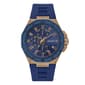 Mens Guess Watches(R) Blue Rose Gold Tone Watch - GW0803G2 - image 1
