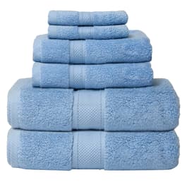 6pk Quick Dry Bath Towel Set Crimson - Cannon