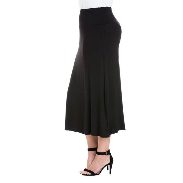 Plus Size 24/7 Comfort Apparel Maxi Skirt