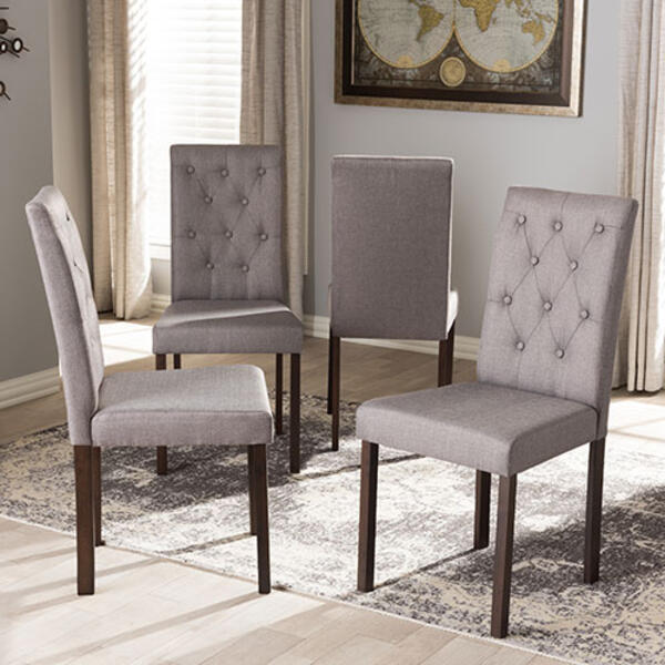 Baxton Studio Gardner Upholstered Dining Chairs - Set of 4 - image 