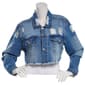 Juniors Plus Madden Girl Destructed Crop Denim Jacket - image 2