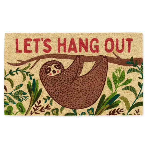 Design Imports Hang Out Sloth Doormat - image 