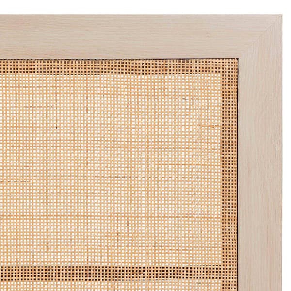 Baxton Studio Oline Light Brown Finished Wood Queen Headboard