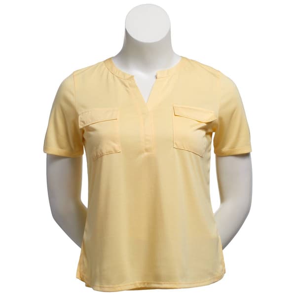 Womens Architect® Short Sleeve Knit Flap Pocket Tee