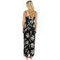 Juniors Angie Large Floral Twisted Front Jumpsuit with Slits - image 3