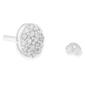 Haus of Brilliance Sterling Silver Diamond Oval Stud Earrings - image 4
