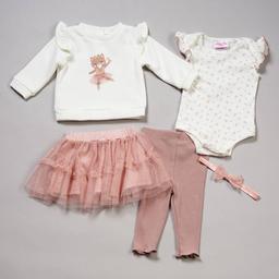 Baby Girl (NB-9M) Little Lass(R) 4pc. Ballerina Bodysuit & Tutu Set