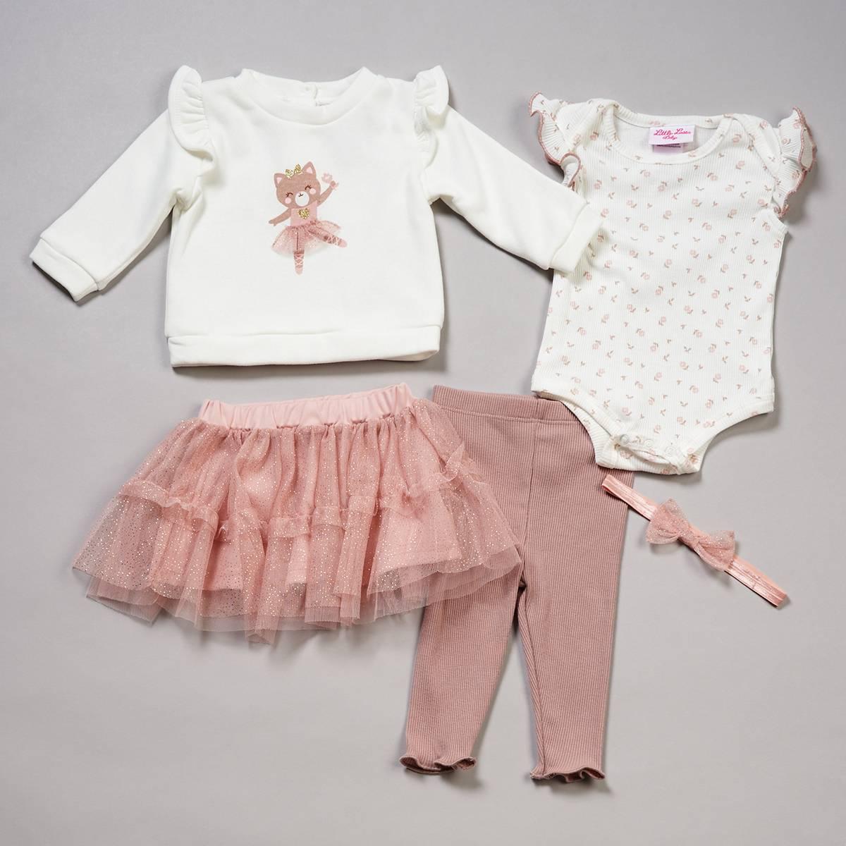 Baby Girl (NB-9M) Little Lass(R) 4pc. Ballerina Bodysuit & Tutu Set