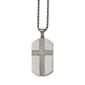 Mens Gentlemens Classics(tm) Laser Cut Cross Dog Tag Necklace - image 1