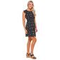 Juniors No Comment Flutter Sleeve Smocked Waist Tier A-Line Dress - image 4