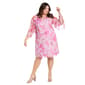 Plus Size R&M Richards Keyhole Neck Ruffle Sleeve A-Line Dress - image 2